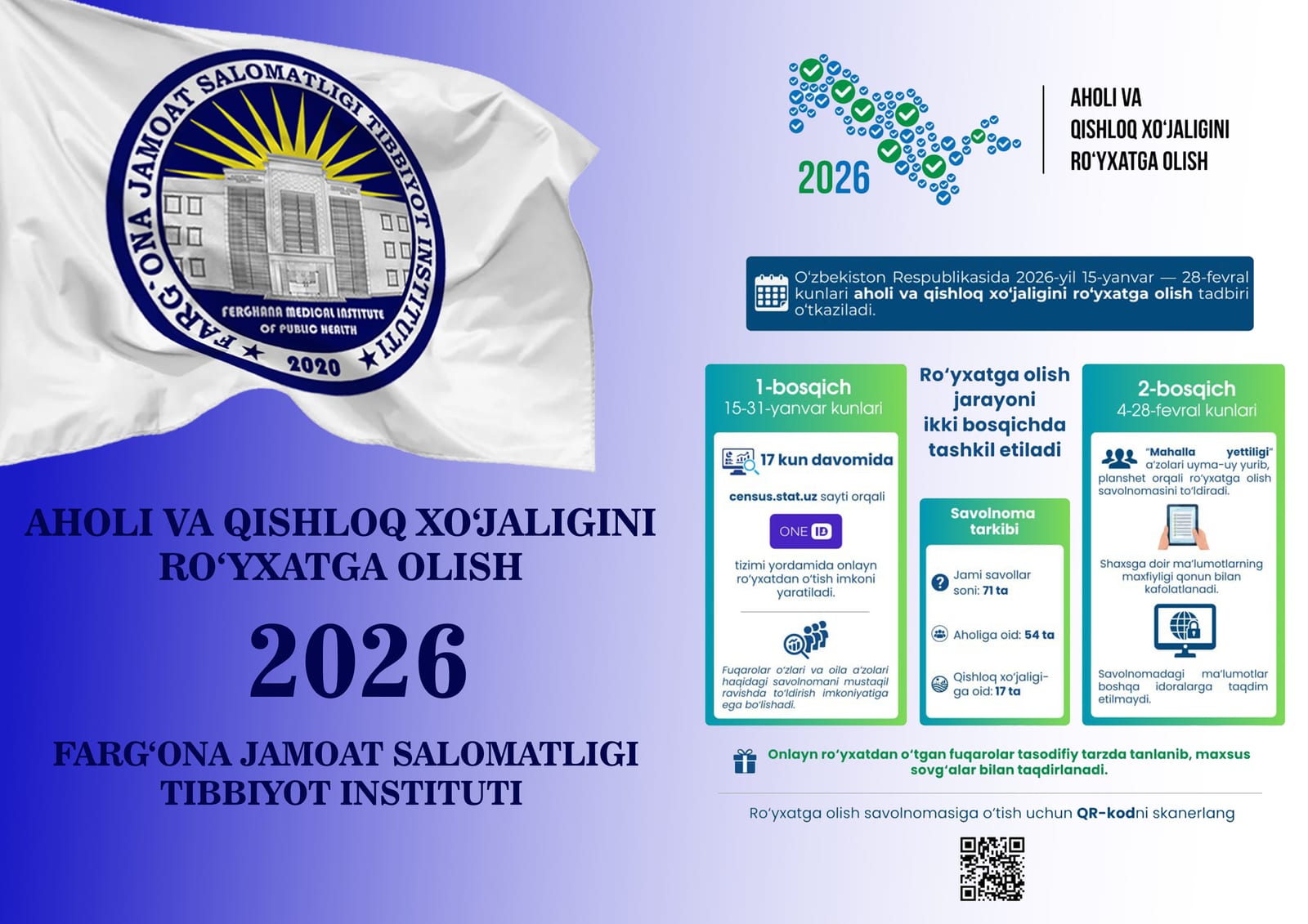 Aholini ro‘yxatga olish -2026