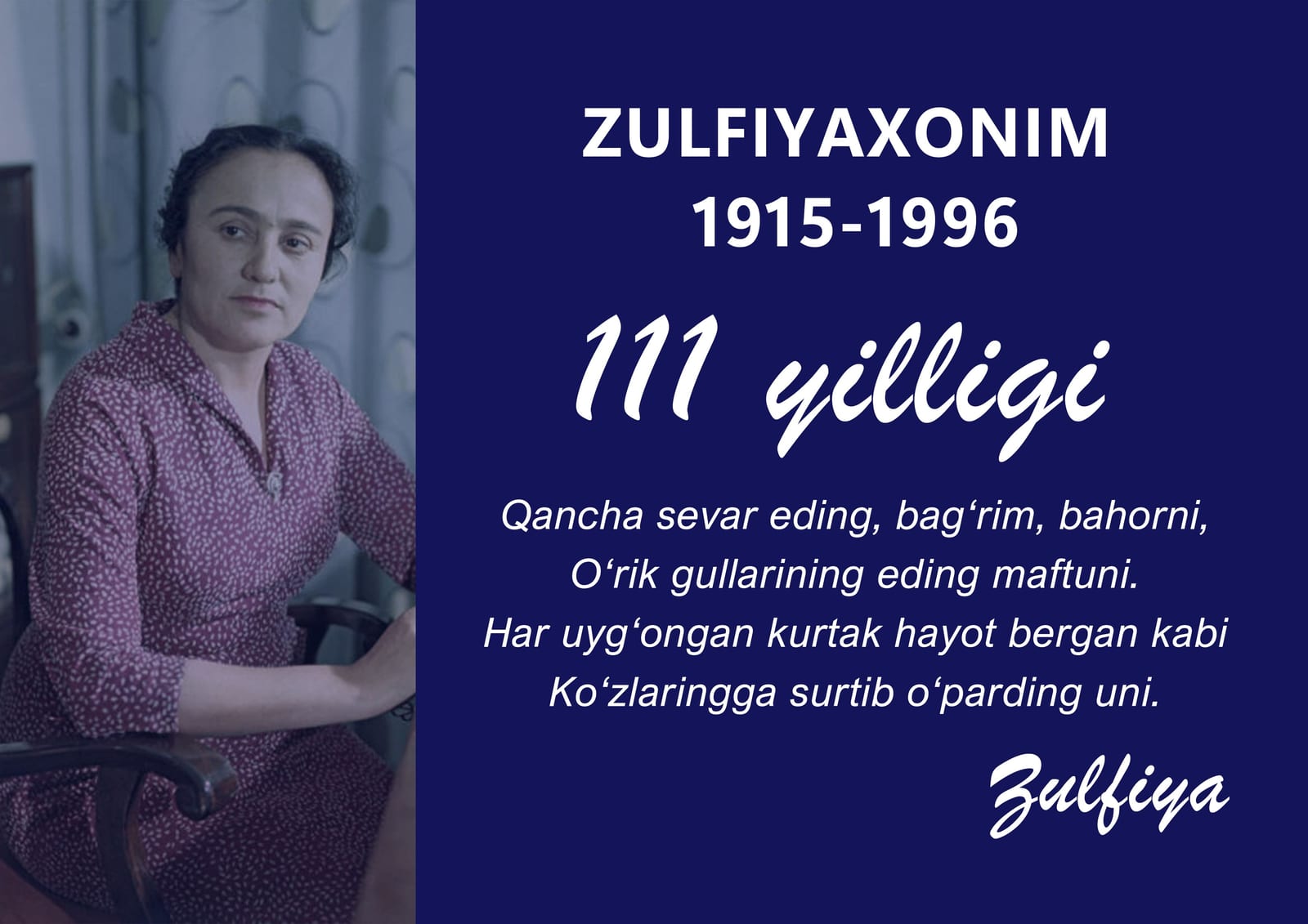 “Zulfiyaxonim izdoshlari”