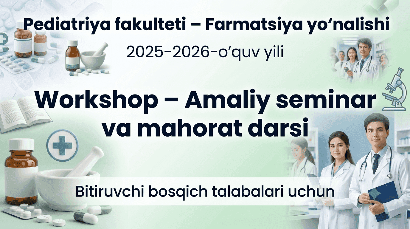 “Workshop” formatidagi amaliy seminar va mahorat darsi