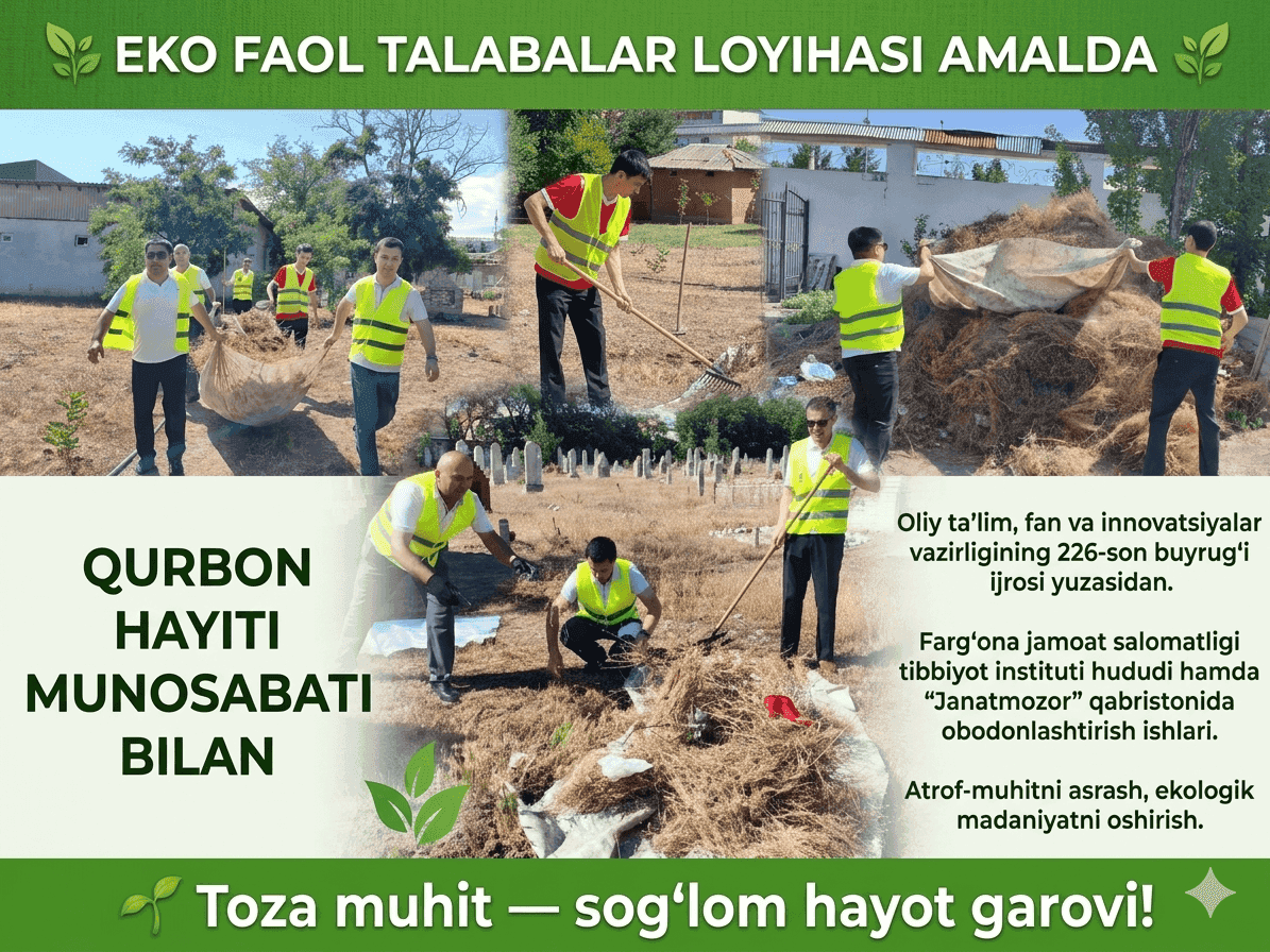 Toza muhit — sog‘lom hayot garovi!